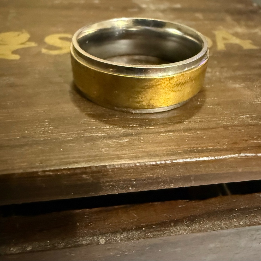 Gold and Silver Men's Ring
